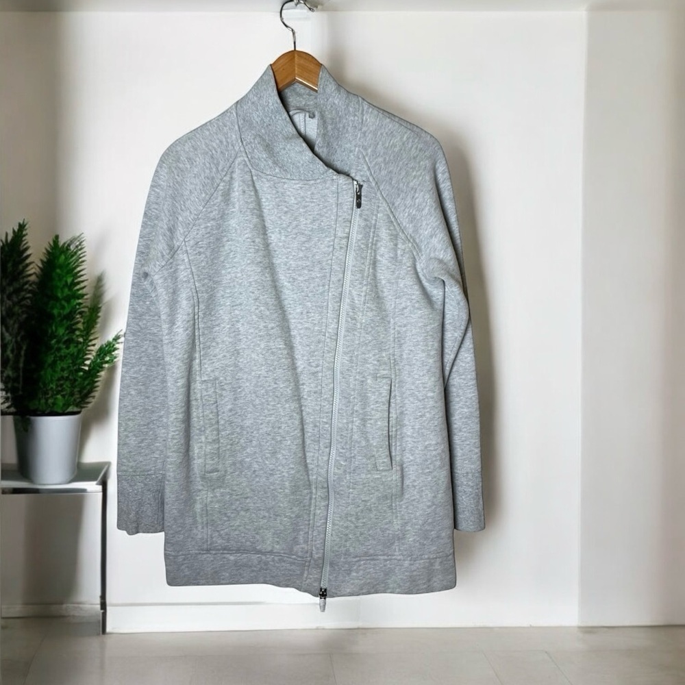 Lululemon Back To It Wrap Jacket Heathered Vapor Size 2